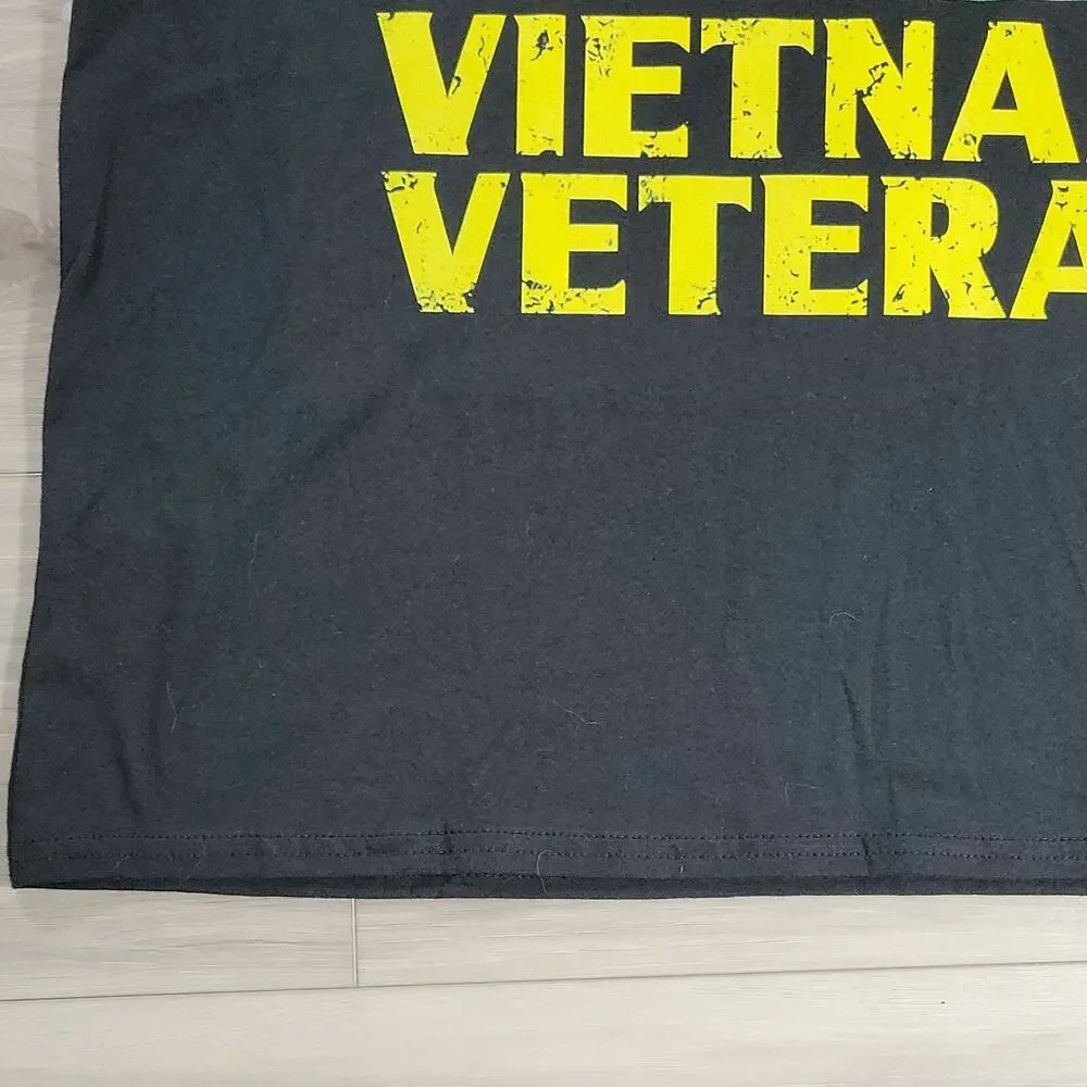 Vietnam Veteran Graphic T-Shirt Men's Large Black Short Sleeve